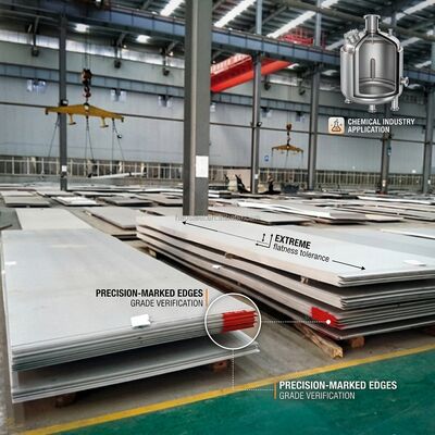 304L roestvrijstalen plaat 2B Afwerking 1mm-20mm TISCO Baosteel Mill Oorsprong met MTC voor drukvaten